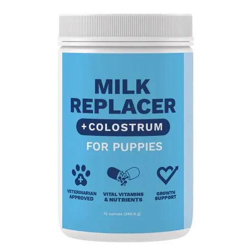 MILK REPLACER POWDER + COLOSTRUM - PUPPY 12oz JAR - PET Buddy's
