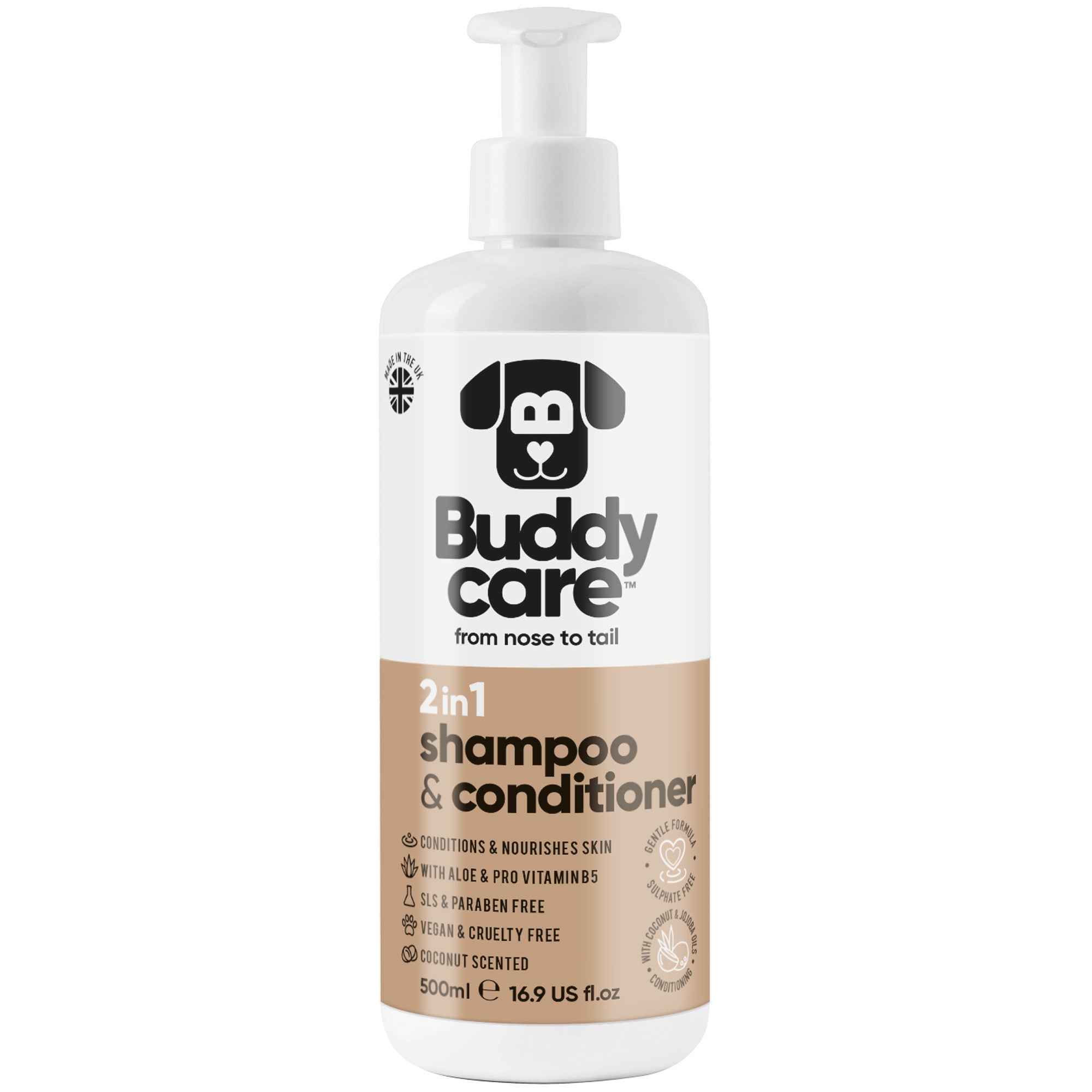2in1 Coconut Dog Shampoo & Conditioner - PET Buddy'sPet Shampoo & Conditioner