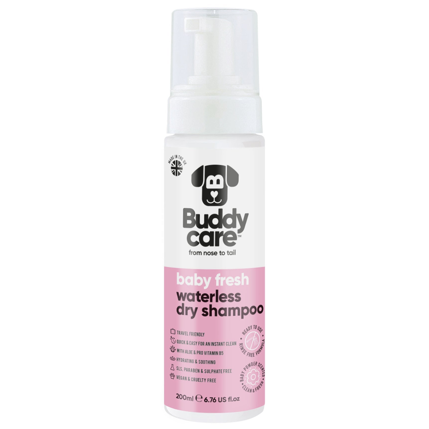 Baby Fresh Waterless Dry Dog Shampoo - PET Buddy'sPet Shampoo & Conditioner