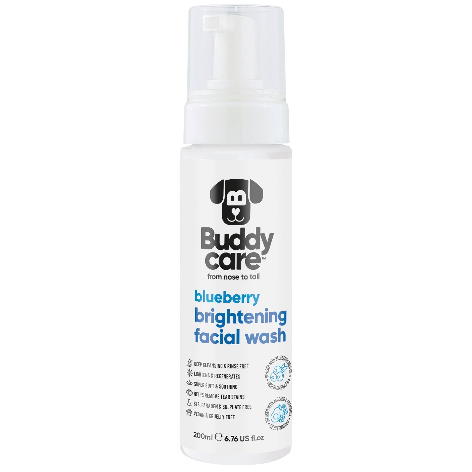 Blueberry Dog Facial Wash - PET Buddy'sPet Shampoo & Conditioner