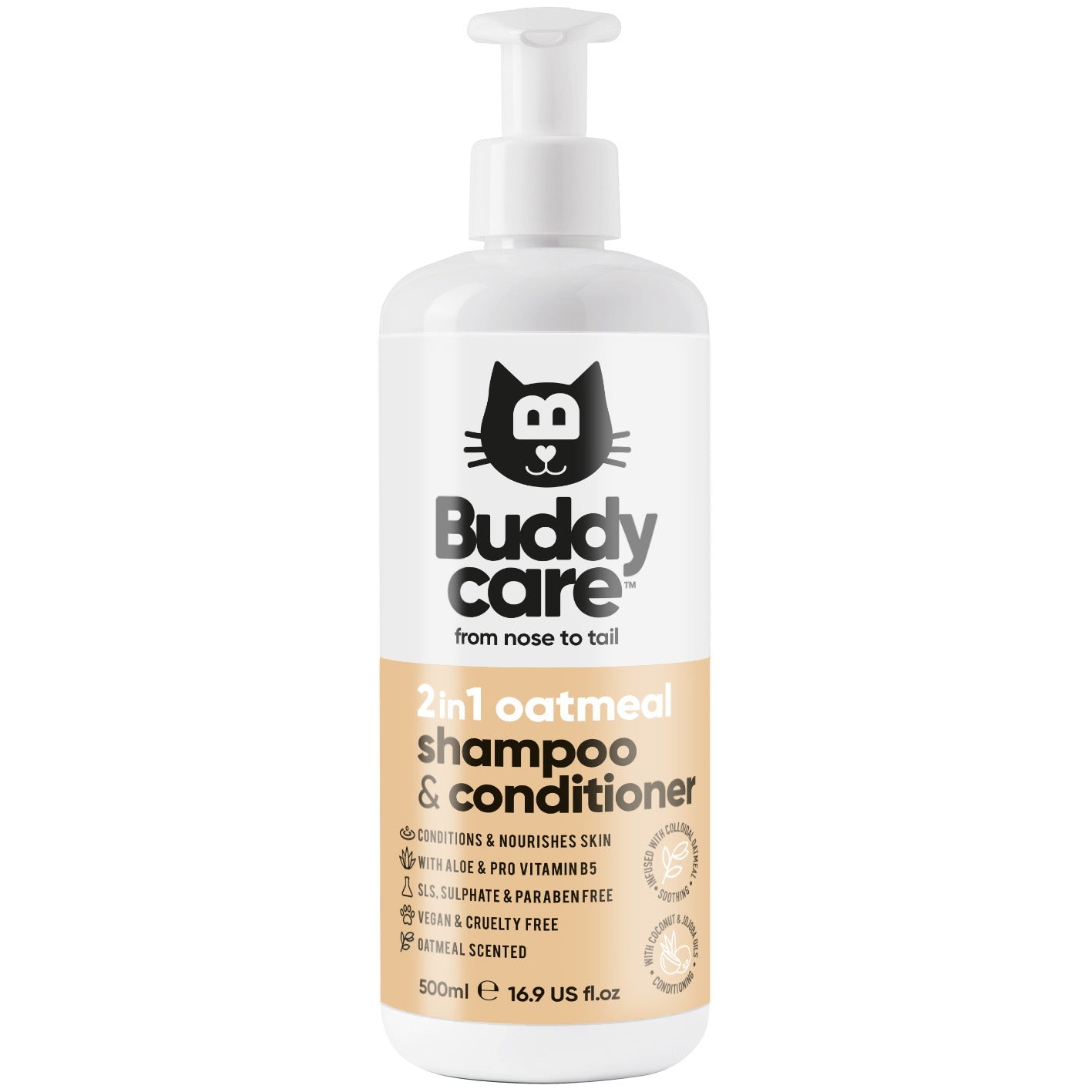 Oatmeal 2in1 Cat Shampoo & Conditioner - PET Buddy'sPet Shampoo & Conditioner