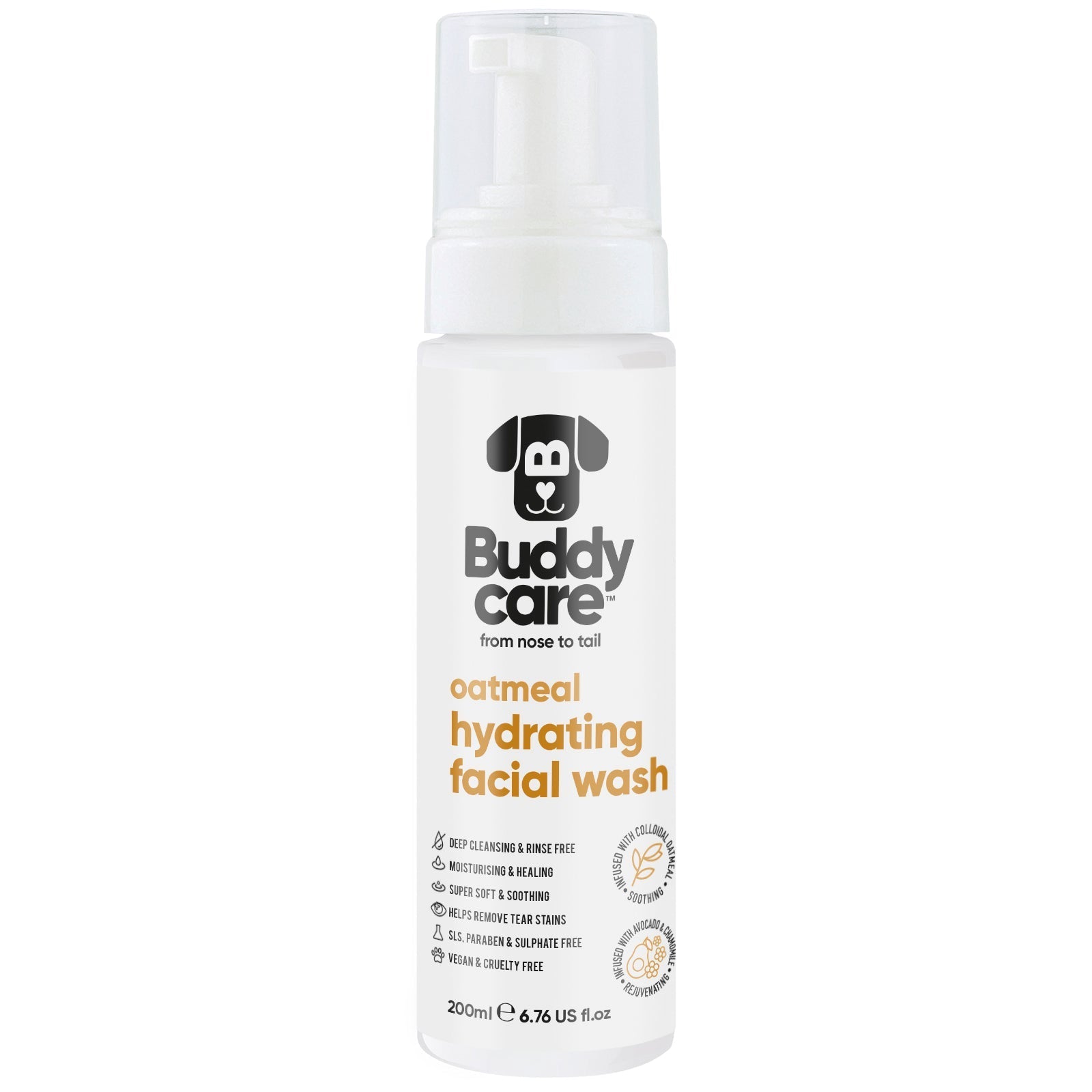 Oatmeal Dog Facial Wash - PET Buddy'sPet Shampoo & Conditioner