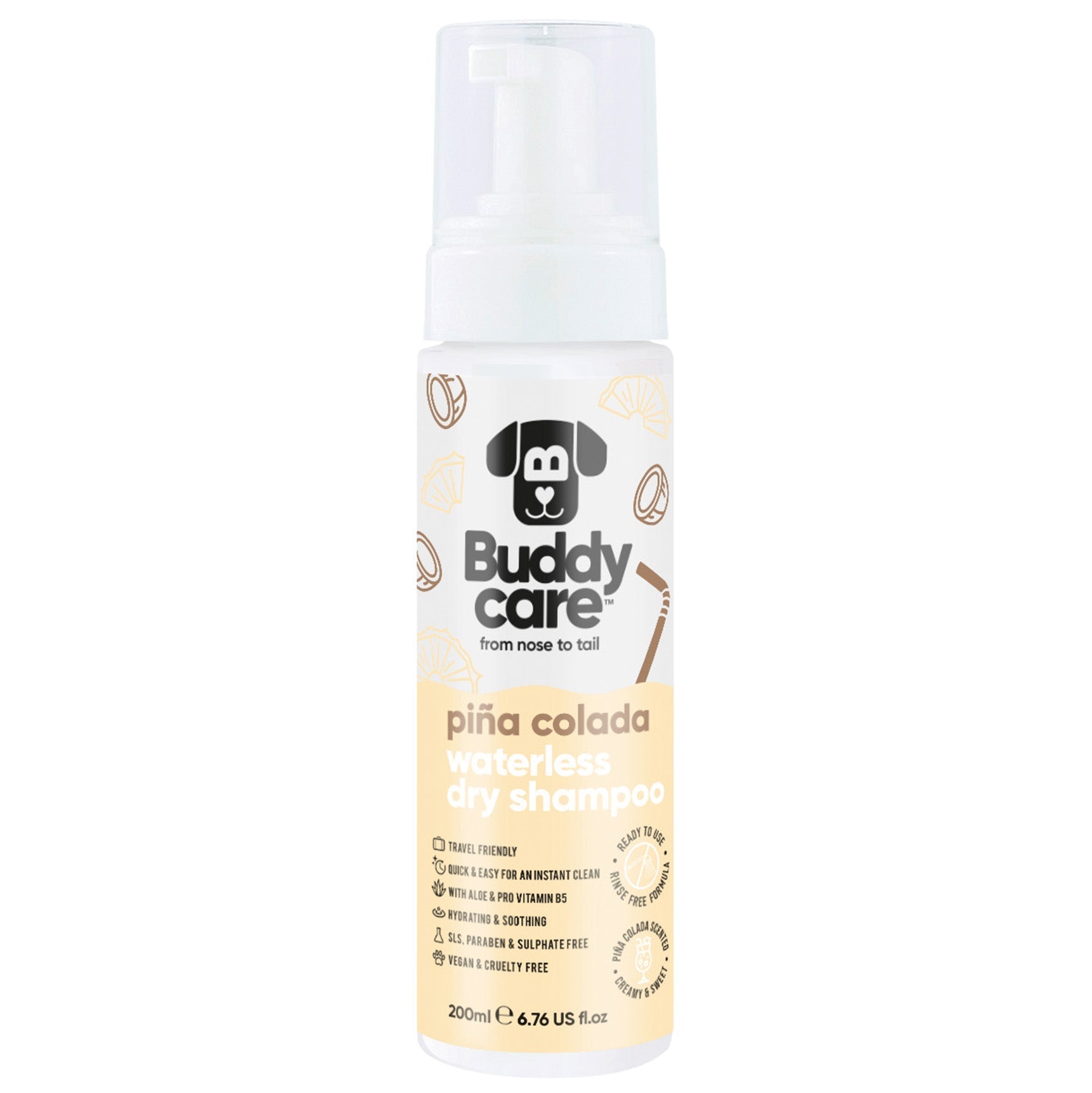 Pina Colada Waterless Dry Dog Shampoo - PET Buddy'sPet Shampoo & Conditioner