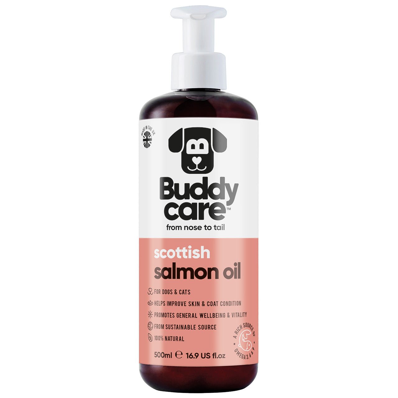 Scottish Salmon Oil for Dogs & Cats - PET Buddy's