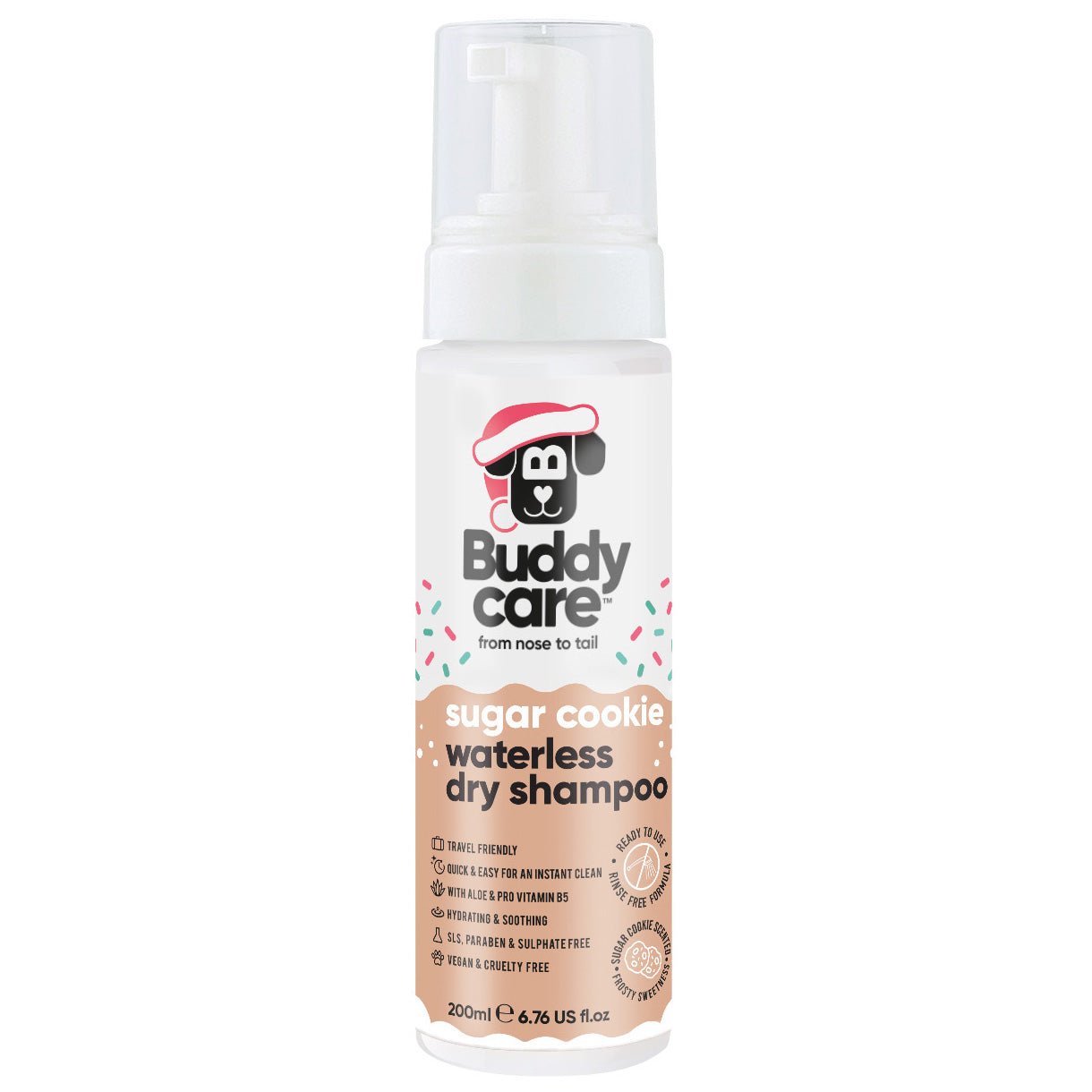 Sugar Cookie Waterless Dry Dog Shampoo - PET Buddy'sPet Shampoo & Conditioner