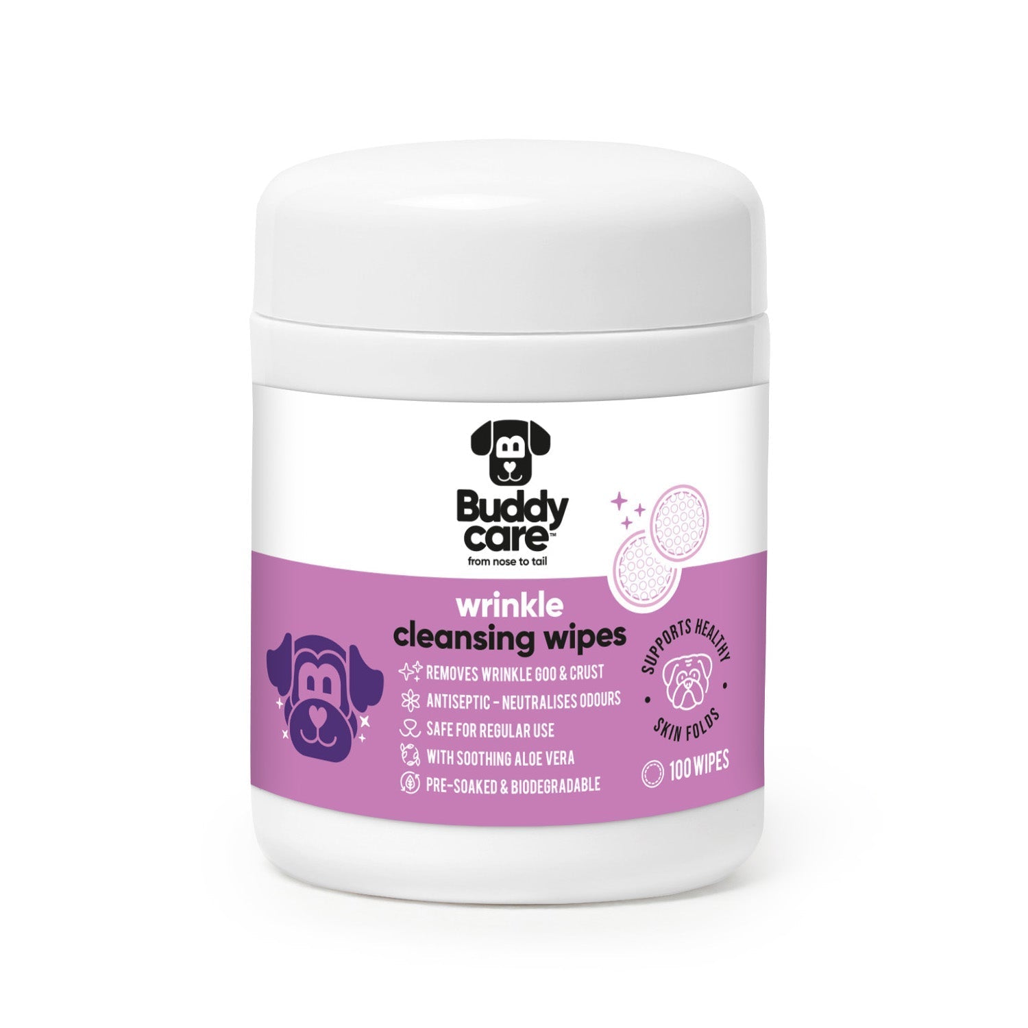Wrinkle Cleansing Wipes - PET Buddy's